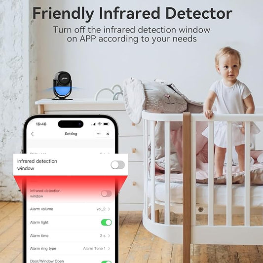 CPVAN WiFi Motion Sensor Alarm, 125dB Wireless Smart PIR Motion Detector Alarm - Image 4