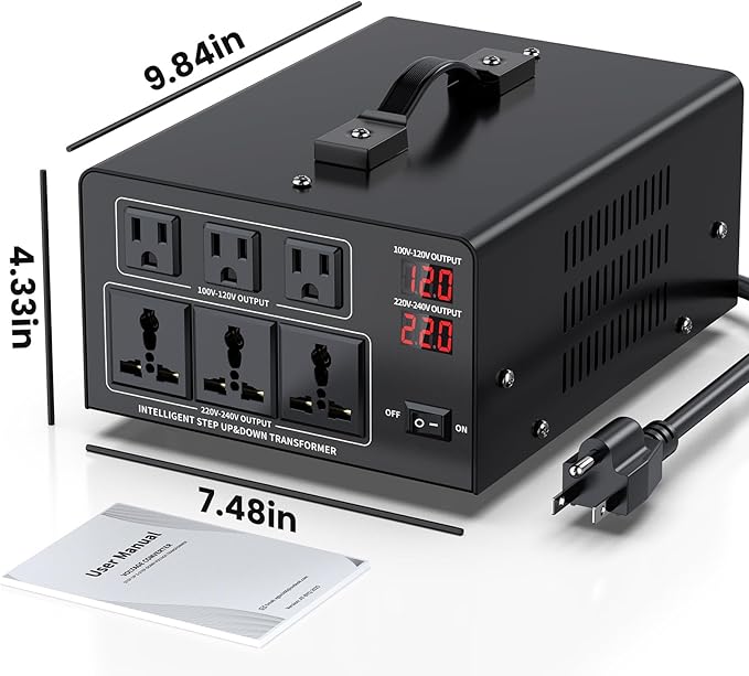 8000W Voltage Converter Transformer Step Up 110V/120V to220V/240V or Step Down - Image 7