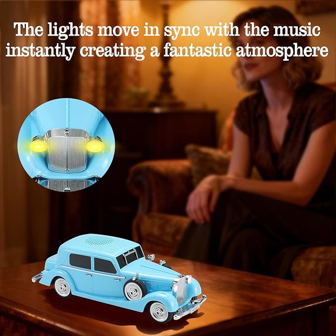 WSTER Vintage Car Bluetooth Speaker, Retro Classic Model - Image 4