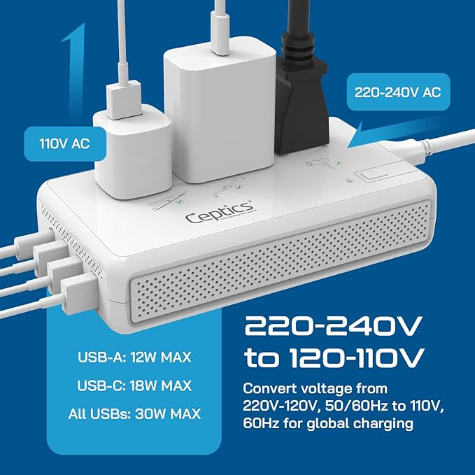 Ceptics 2000W Travel Voltage Converter - Image 9