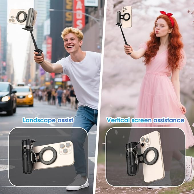 Magnetic Tripod for Phone, 2 in 1 for Magsafe Stand＆ Clip Portable Pocket Size - Image 6
