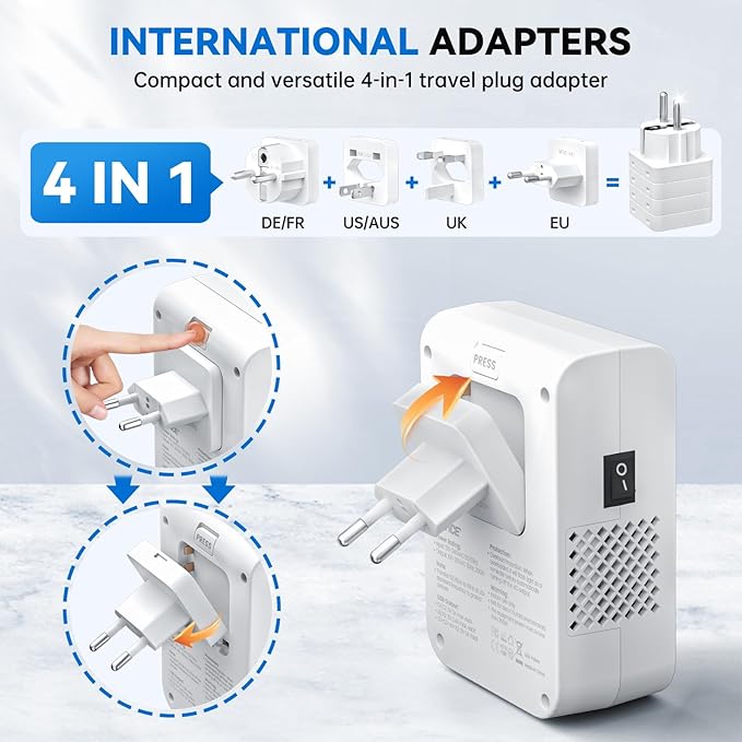 DOACE 220v to 110v converter 350W voltage converter us to europe - Image 4