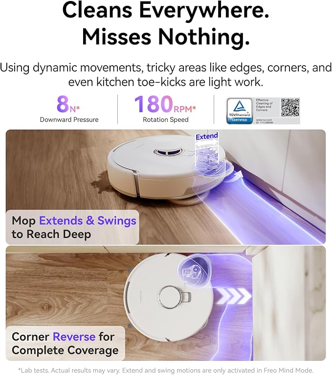 NARWAL Freo Z10 Robot Vacuum and Mop Combo, Tangle Free Robot Mop, 000Pa Suction - Image 3
