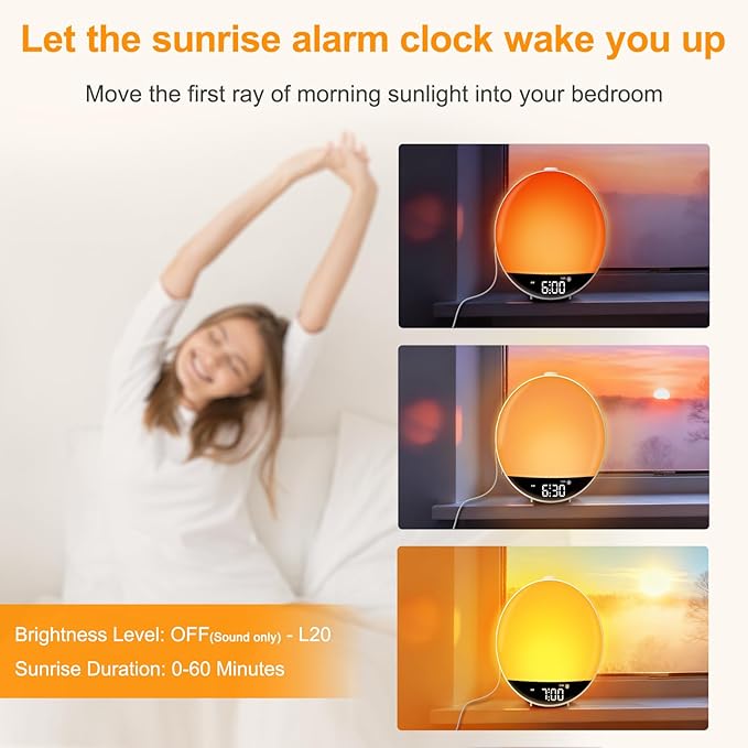 DreamSky Sunrise Alarm Clock Radio - Image 3