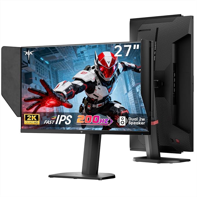 KTC 27 Inch Gaming Monitor 27M1, 1440p 200Hz Computer Monitor by KTC