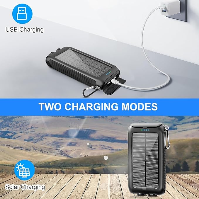 Kepswin Solar-Charger-Power-Bank-49800mAh Portable Solar Phone Charger - Image 4