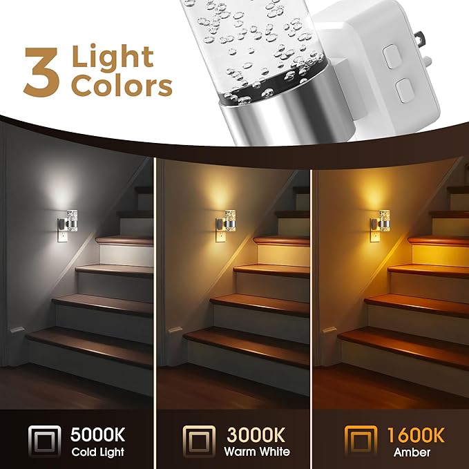L LOHAS LED Night Lights Plug into Wall 2 Pack, Dimmable Night Light - Image 4