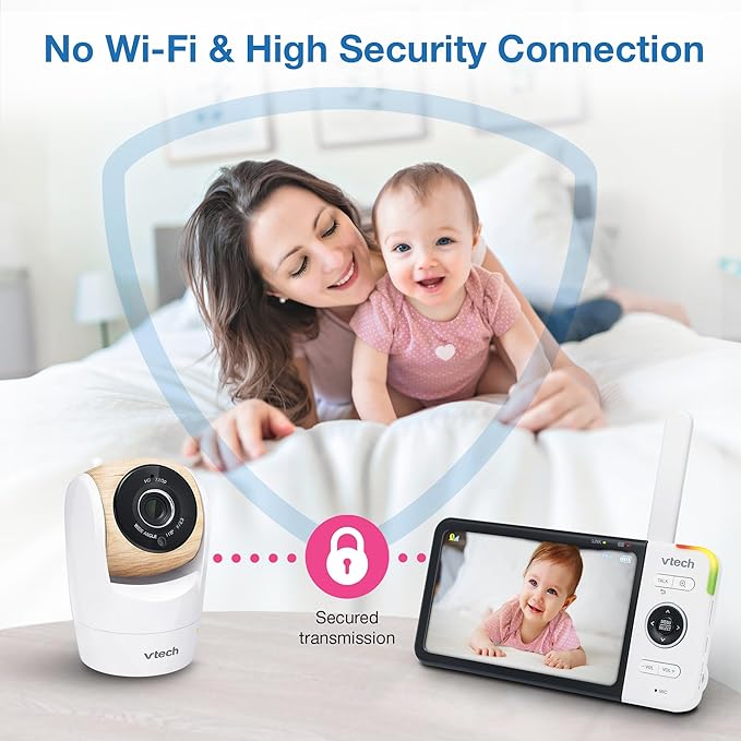 VTech VM928-2HD 5” 720p HD Display 2 Cameras Baby Monitor, 110 Wide Angle View - Image 11