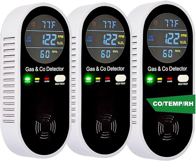 Combustible Gas & Carbon Monoxide Detector 4-in-1 Alarm - Image 3
