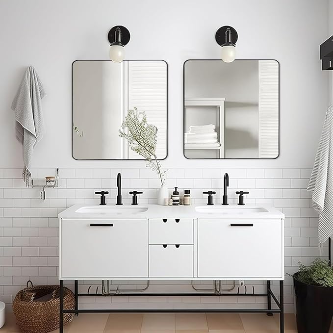 ANDY STAR Black Bathroom Mirrors - Image 2