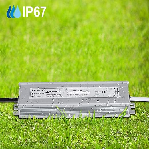 LED Driver 60 Watts 24V DC Low Voltage Transformer， Waterproof IP67 LED Power - Image 6