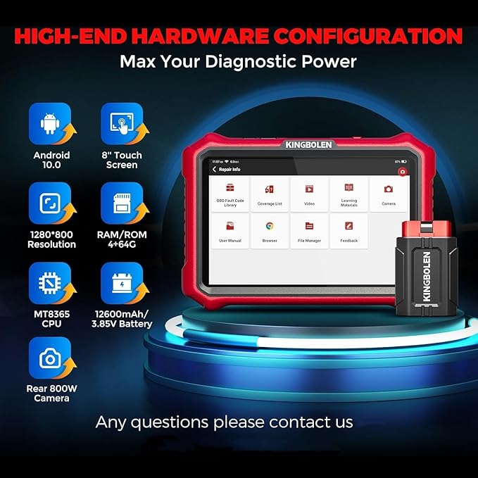 KINGBOLEN K8 Pro OBD2 Scanner Bluetooth 2026 Bidirectional Scan Tool - Image 8