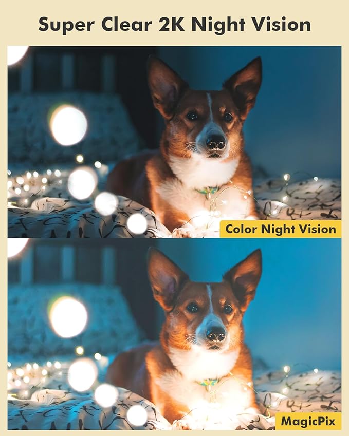 Dzees 5G/2.4G WiFi Indoor Security Camera Pet Camera No Subscription, 2K 360° - Image 5