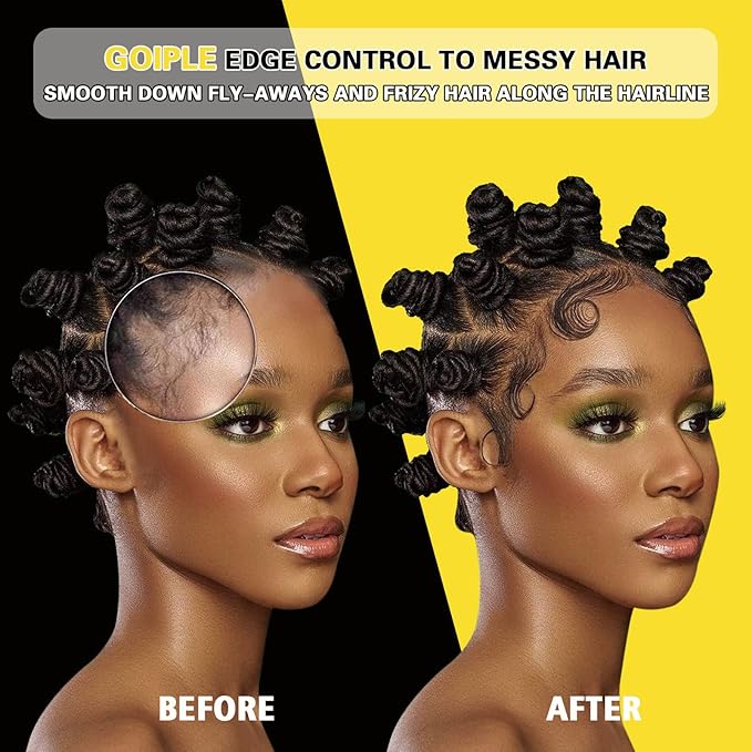 Goiple Edge Control Wax for Women Strong Hold Non-greasy Edge Smoother - Image 4
