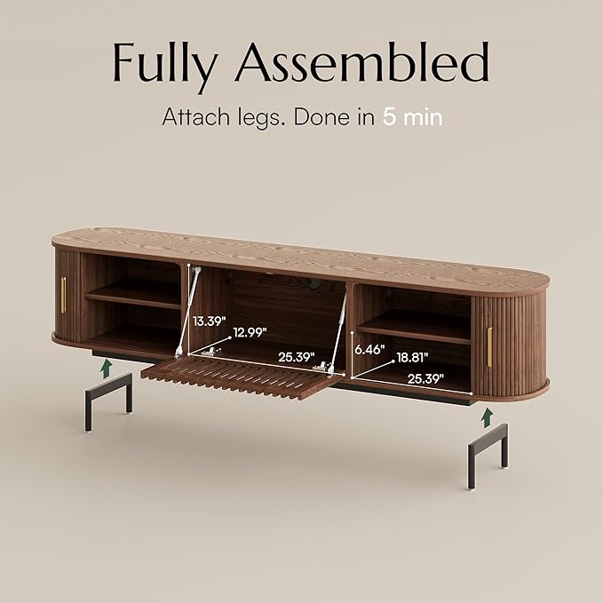 POVISON Mid Century Modern TV Stand - Image 7