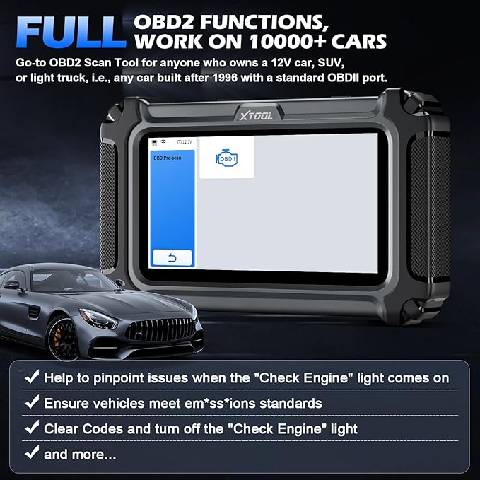 XTOOL D5 Car Code Reader and Reset Tool, Engine ABS SRS Transmission Car - Image 5