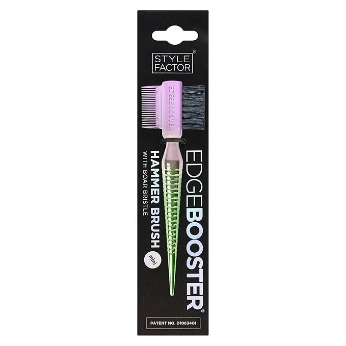 STYLE FACTOR EDGE BOOSTER® Mini Hammer Brush Travel Size | Baby Hair Brush & - Image 2
