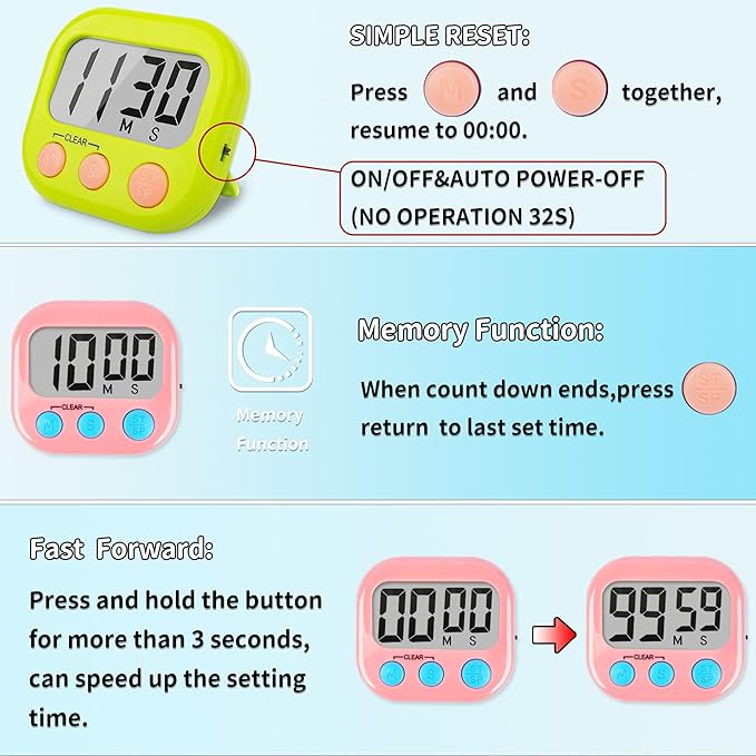 Classroom Timers for Teachers Kids Large Magnetic Digital Timer Teacher - Image 5
