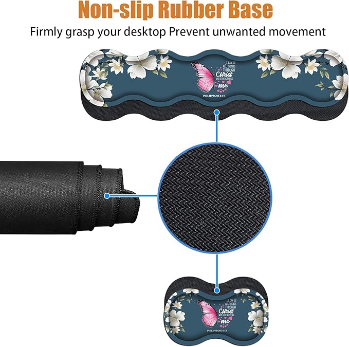 Ergonomic Keyboard Wrist Rest & Mouse Pad Wrist Rest Set, Large XXL Gaming Desk - Image 4