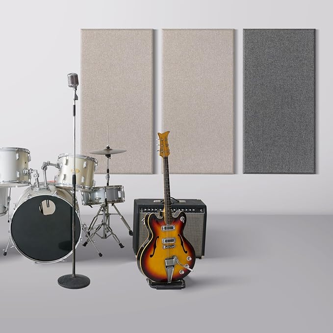 UMIACOUSTICS 2 PCS Acoustic Panel, 47.2" x 23.6" x 2" Fiberglass Sound Proof - Image 3