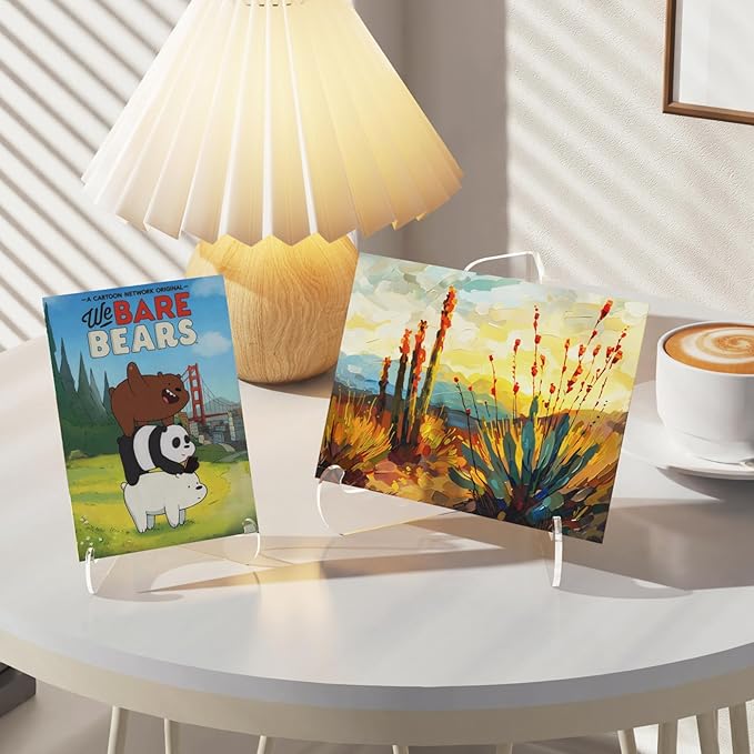 Dooiclear 5 Pack Acrylic Display Stand, Plate Stand - Image 5