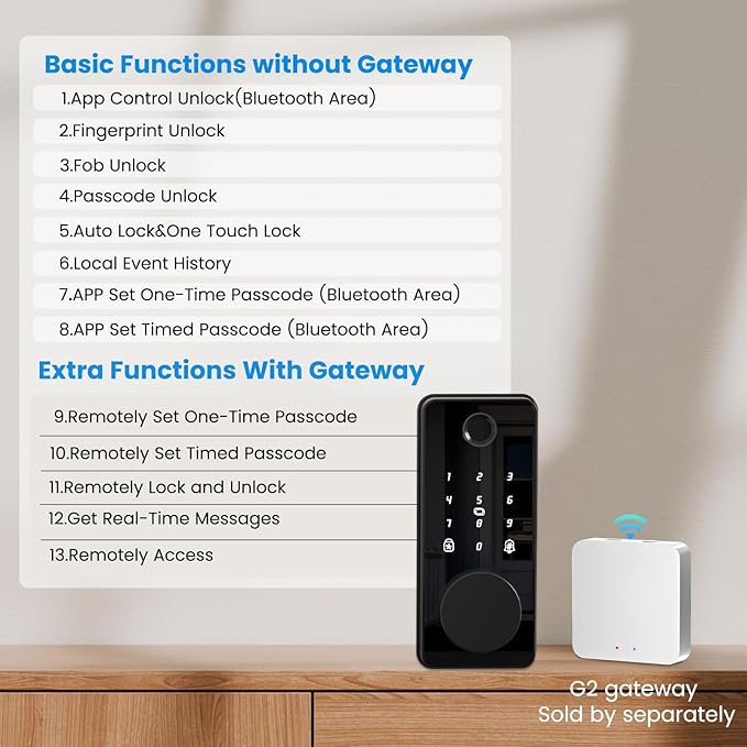 Keyless Entry Door Lock, Fingerprint Door Lock, Smart Door Lock - Image 10