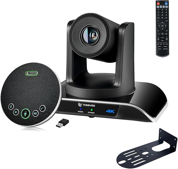 TONGVEO 4K PTZ Conference Room Camera System AI Auto-Tracking 20x Zoom 4K PTZ by TONGVEO