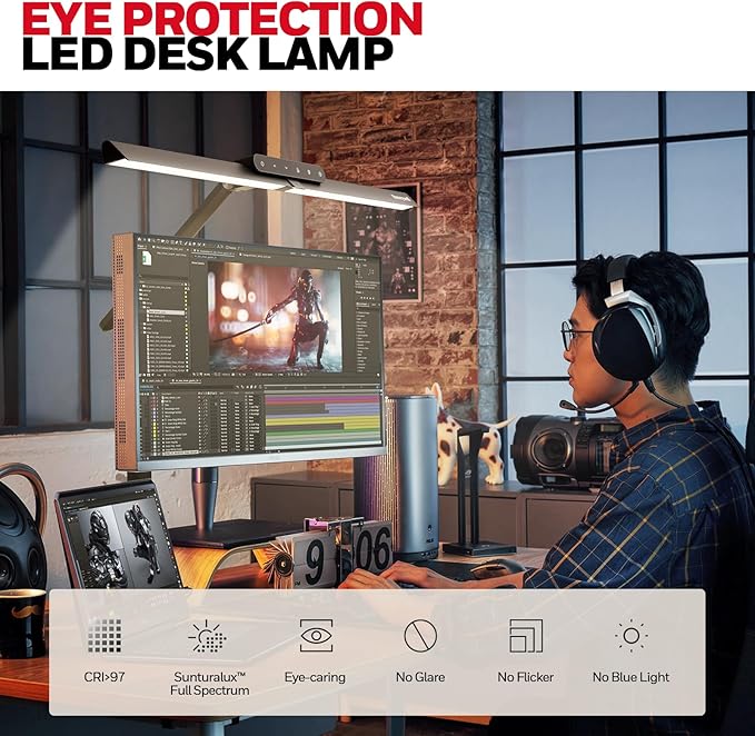 Honeywell LED Desk Lamp with Clamp - Image 2
