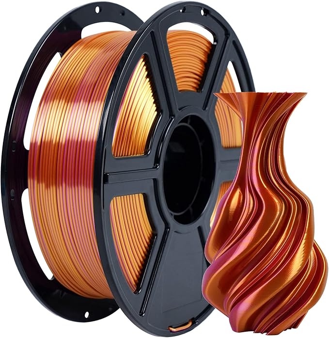 FLASHFORGE Silk Dual Color Filament, 3D Printer Filament Color Change 1kg Spool by FLASHFORGE