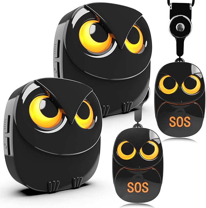 HTZSAFE Caregiver Pager Wireless Call Button 500+ Feet, SOS Alert Nurse Calling by HTZSAFE