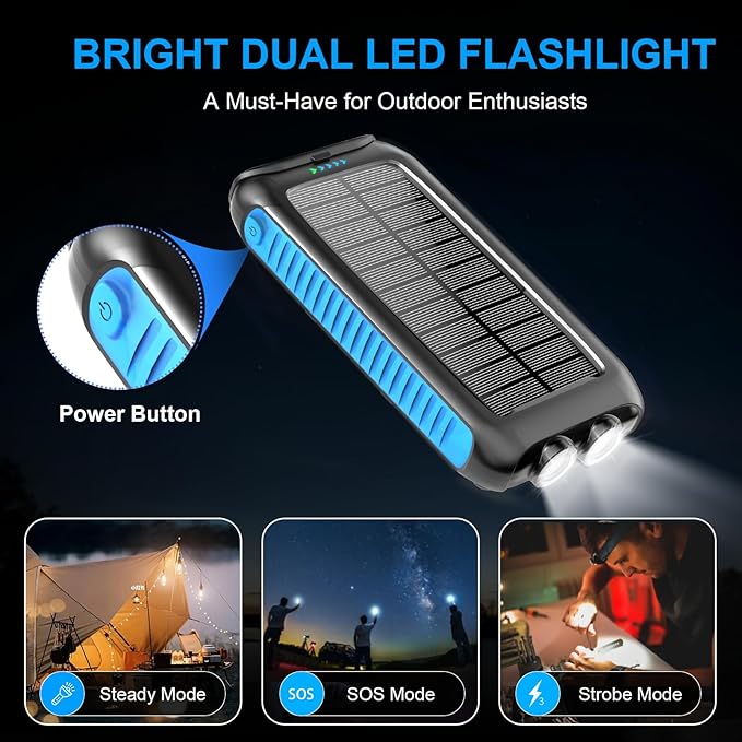 Kepswin Solar-Charger-Power-Bank-49800mAh Portable Solar Phone Charger - Image 3