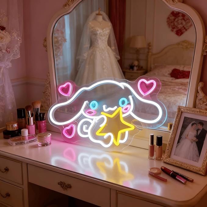 THIIXDAI Cinnamoroll Neon Sign for Room Decor, USB Powered LED Lights - Image 7