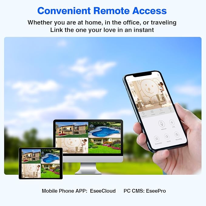 Cromorc Expandable 16CH NVR Wireless Security Camera System - Image 3