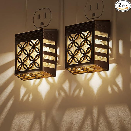 DORESshop Plug-in Night Lights, Dusk to Dawn Sensor, Adjustable Brightness by DORESshop