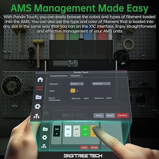 BIGTREETECH Panda Touch for Bambu-Lab P1S, A1 Mini 3D Printers, Support Multi - Image 5