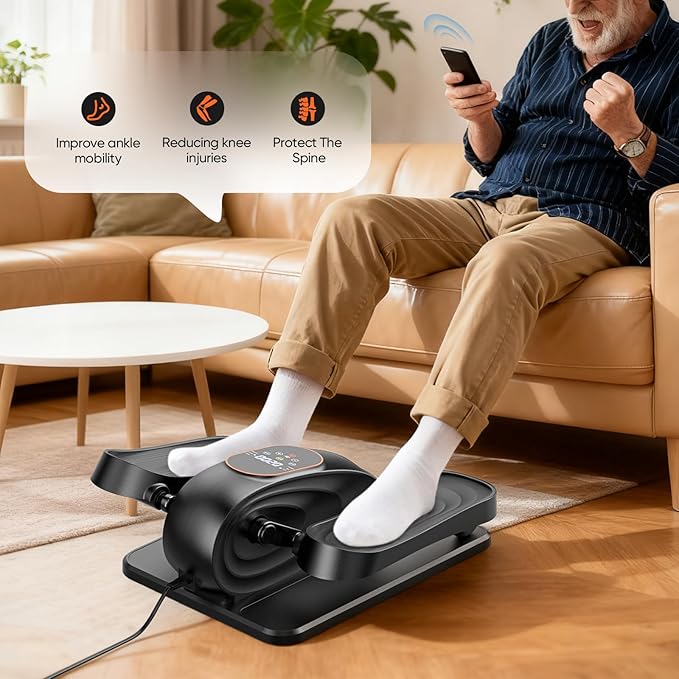 2025 New Under Desk Elliptical Machine, Portable Seated Pedal Exercise Machine - Image 3