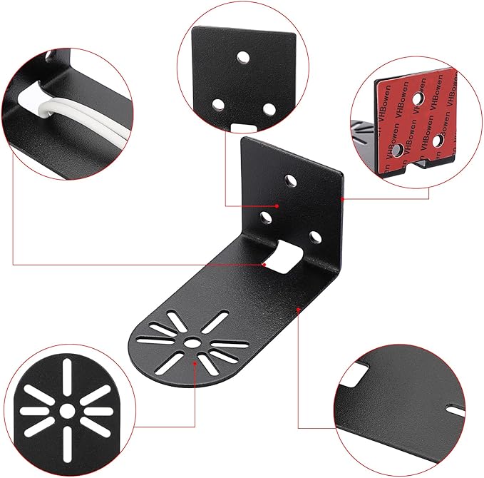Sumnacon 3PCS Wall Mount Camera Shelf- Metal Small Wall Shelf - Image 4