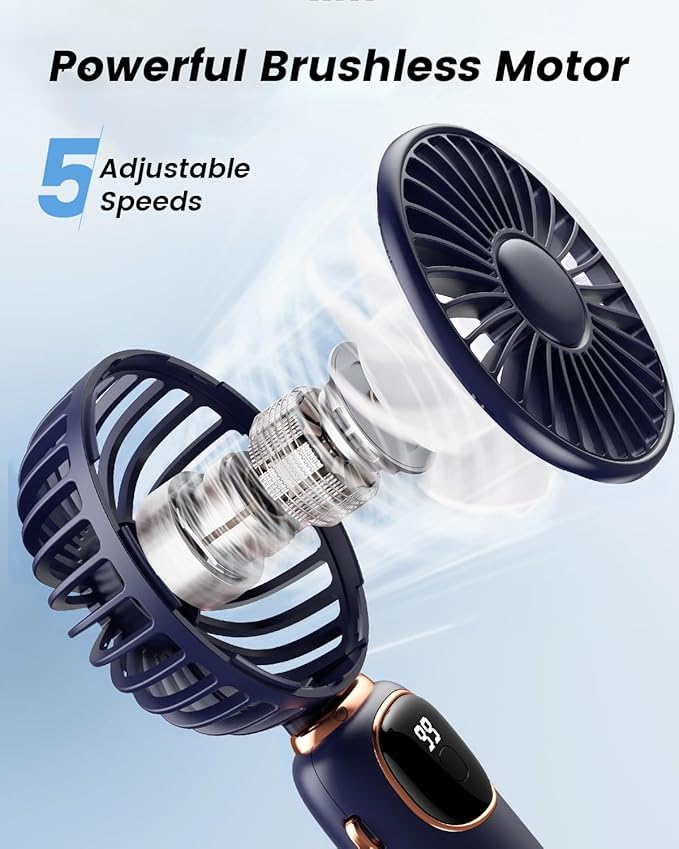 coldSky Portable Handheld Fan, 4000mAh Battery Operated Fan - Image 6