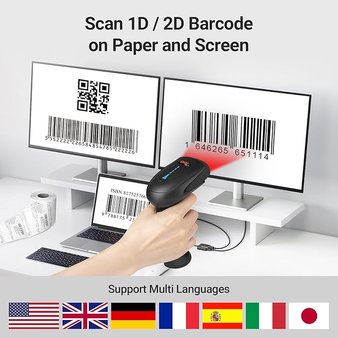 Tera Barcode Scanner Wireless 1D 2D QR - Image 6