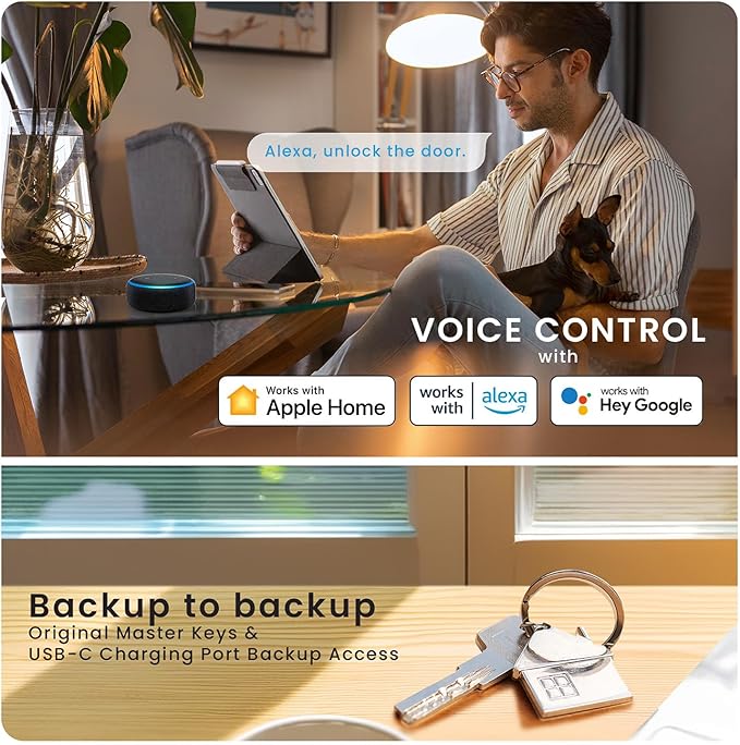 Lockly Visage Zeno Series Smart Lock, Facial Recognition & Fingerprint Keyless - Image 11