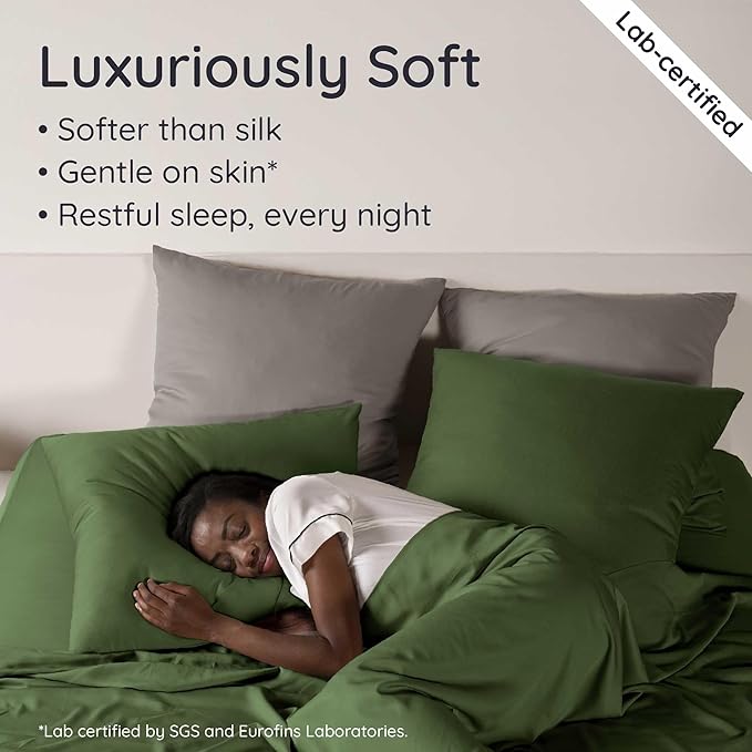 Bambaw Full Sheet Set 4pcs – 100% Viscose Derived from Bamboo Sheets Full Size - Image 4