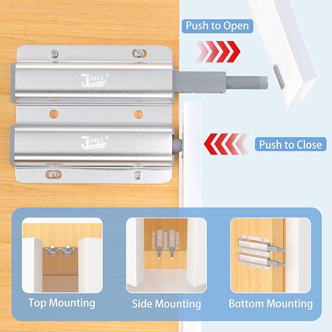 Magnetic Push Latch Heavy Duty Jiayi Double Push to Open Door Latch Touch - Image 5
