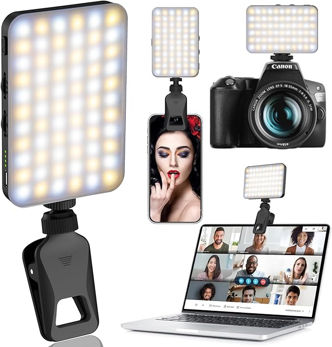 Selfie Light with Built in Power Bank, 96+ CRI Studio Lighting - 2000mAh - Image 7