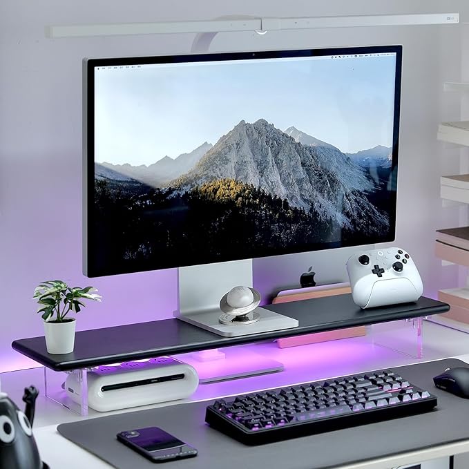ROCDEER Bamboo Monitor Stand Riser - Image 8