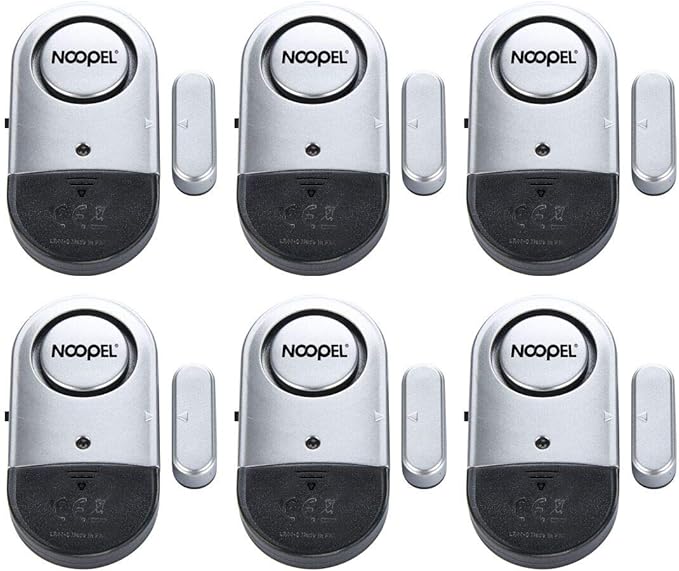 Door Alarms for Kids Safety, 6 Pack 120dB Pool Alarm Sensor for Doors and by FocusonYourSafety