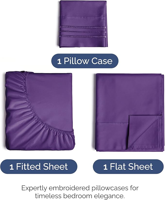 Twin XL Size 3 Piece Sheet Set - Image 2