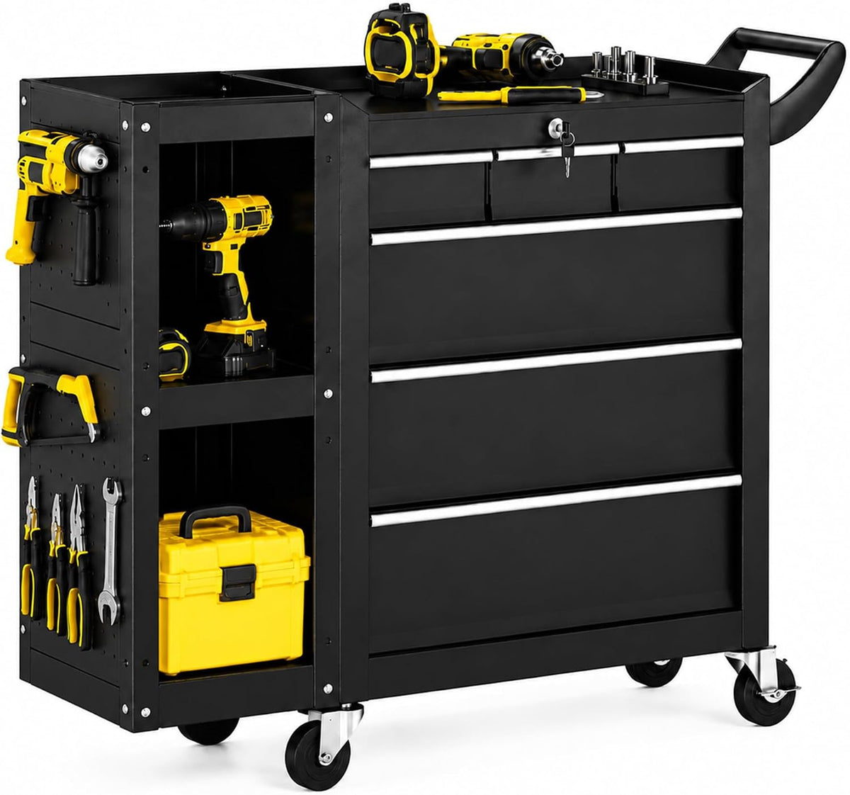 ldhthopi rolling tool chest, 6-drawers assembled tool box, main product view