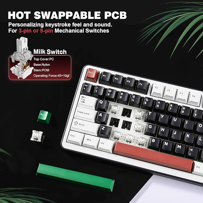 YUNZII B75 PRO Wireless Mechanical Keyboard, 75% Layout - Image 5
