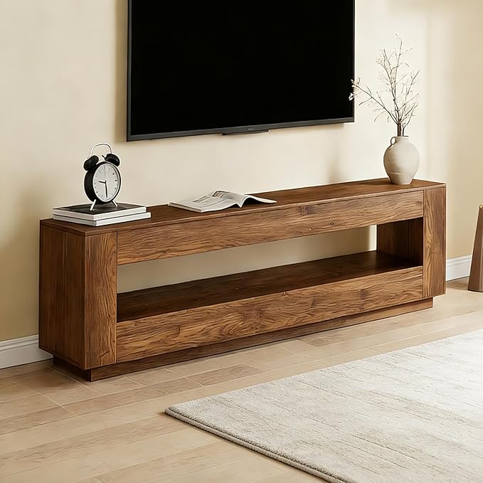 LITTLE TREE 70.86-in Extra Long Solid Wood TV Stand - Image 7