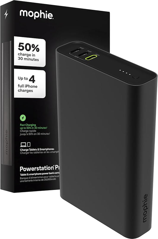 Mophie Powerstation Fast 20, 000mAh Power Bank | Faster Charging | 45W by mophie